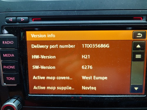 Rns510 dab radio - rns510, dab+