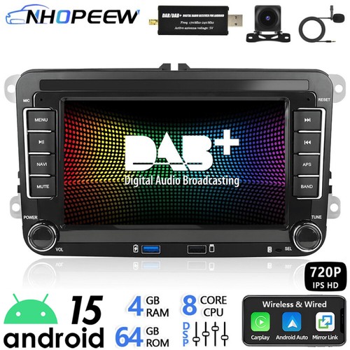 Dab android15 gps - dab+, radio